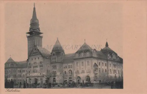 SERBIEN - Szabadka Subotica, Ansicht, Postkarte 1