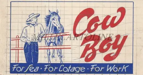 COWBOY - Werbung Original Sketch - Jeans for Sea for Cotage for Work