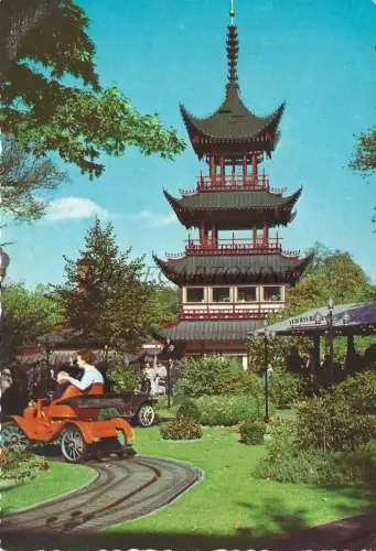 DÄNEMARK - Kopenhagen København, Chinesischer Turm Tivoli 1965 Postkarte