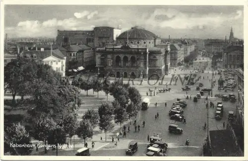 DÄNEMARK - Copenhagen København, Kongens Nytorv 1950 Postkarte