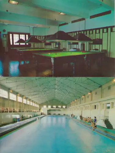CHINA - Shanghai - Jing Jiang Club - Schwimmbad, Billard - 4 Postkarten