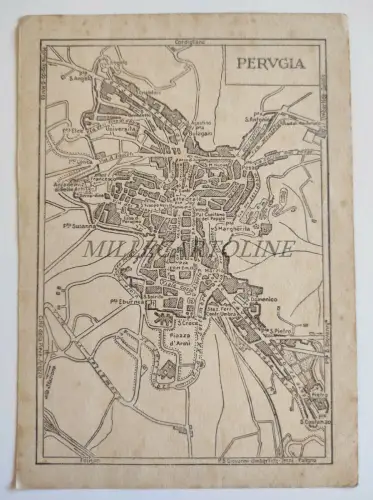 PERUGIA - Kleine Karte ENIT