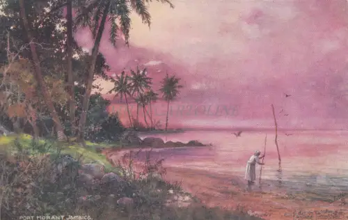 JAMAIKA - Port Morant, Wide Wide World, Tuck Oilette Postkarte