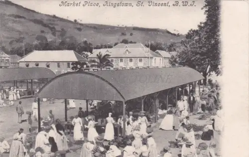 GRENADA - Kingstown, St. Vincent, Market Place