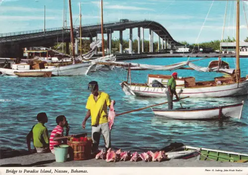 BAHAMAS - Bridge to Paradise Island, Nassau 1986