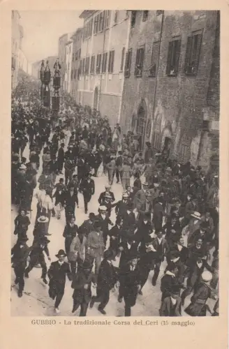 GUBBIO - La traditional Corsa dei Ceri - Postkarte Ed.Rialti