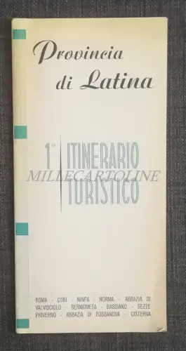 PROVINCIA DI LATINA - 1. Touristische Route, Touristenbroschüre