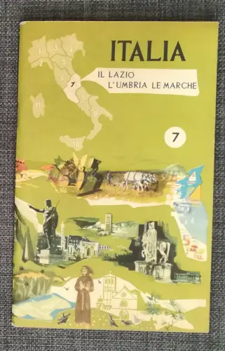 ITALIEN, LATIUM UMBRIEN UND MARKEN - ENIT Touristenbroschüre mit Foto