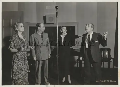 RADIO ROMA EIAR - Febo Mari, Maria Fabbri, A.Racca, A.Piemontese rezitieren - Foto