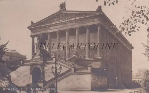 DEUTSCHLAND - Berlin, Nationalgalerie, Foto Postkarte NPG 1907