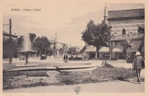 RIMINI - Piazza Tripoli - Postkarte Ed.Marcaccini