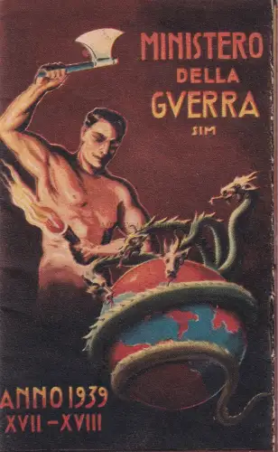 WWII - Kriegsministerium 1939 Calendarietto Depliant Taci! Faschismus