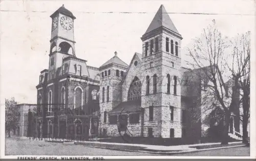 OHIO - Friends' Church, Wilmington, Postkarte 1923