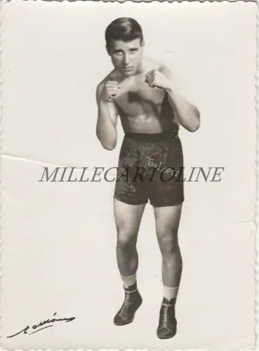 BOXEN - Spanischer Boxer Tony Lopez (Campeon de Cataluña) Foto Roman