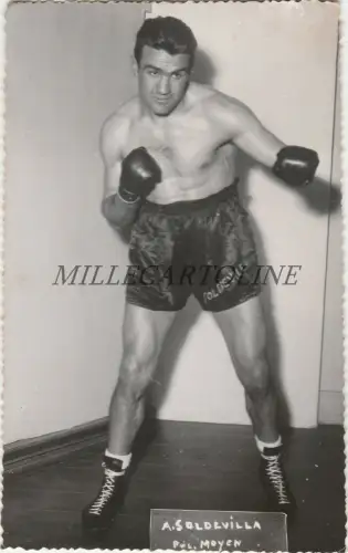 BOXEN - Spanischer Boxer Antonio Soldevilla um 1946 - Foto Biarritz