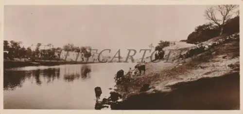 ÄGYPTEN - Am Nil, Mini-Fotopostkarte, Wäscherinnen