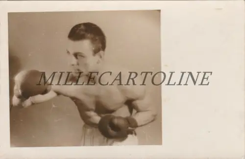 BOXING - Italienischer Boxer um 1930/40 Foto Postkarte 