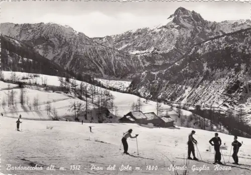 BARDONECCHIA - Pian del Sole, Hintergrund Guglia Rossa 1953