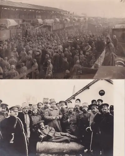WWI - Österreichische Armee - Galicien 1915 2 Fotopostkarte KUK Hauptfeldpostamt 19