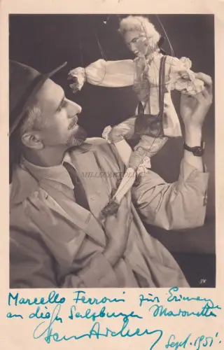 ÖSTERREICH - Salzburger Puppentheater, Marcello Ferroni 1951 Foto Postkarte