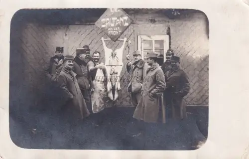 WWI - Österreichisch Ungarische Armee - Metzger 1916 Fotopostkarte KUK Etappenpostamt 127