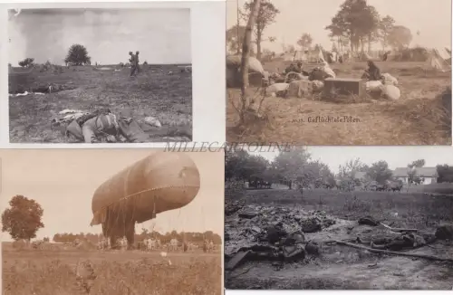 WWI - Österreichische Armee - Polen 1916 Luftschiff 5 Fotopostkarte KUK Feldpostamt 287
