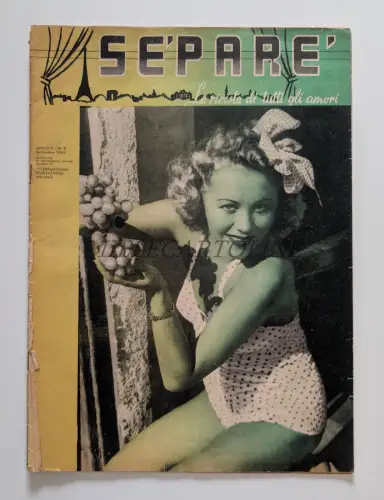 SE'PARE' - La Magazine di All Amori, Anno V, N°9 1949