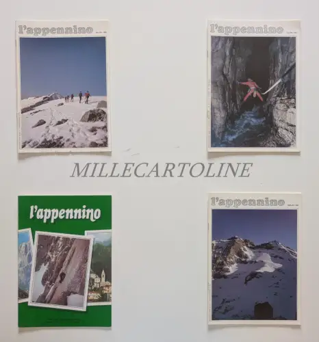 L'APPENNINO - Bimestrale CAI, 4 Magazine 1982, 1983, 1984