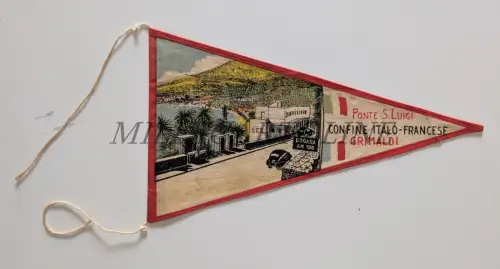BRÜCKE SAN LUIGI ITALIENISCH-FRANZÖSISCHE GRENZE GRIMALDI - Fahrradflagge Stoff