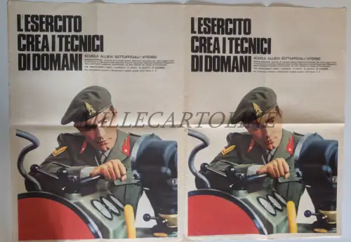 SCHULE UNTEROFFIZIERSSCHÜLER VITERBO - Armee schafft Techniker morgen, 2 Poster