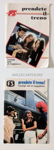 FS - Nehmen Sie den Zug, nützliche Tipps für Reisende, 2 Broschüren 1978 & 1986