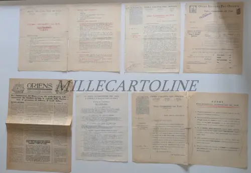 ITALIENISCHE OPER PRO ORIENTE - 6 Blätter Dritte Feier des Brotes 1930