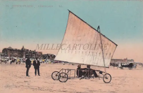 FRANKREICH - Berck-Plage, Aeroplage, Postkarte 1922