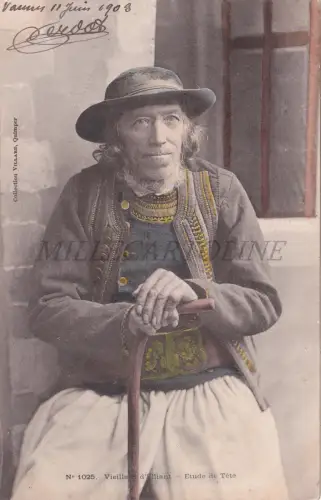 FRANKREICH - Elliant, Vieillard, Postkarte 1906