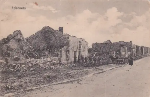 FRANKREICH - Epinonville, Ansicht, Postkarte WWI