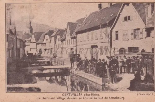FRANKREICH - Gertwiller, südlich von Straßburg, Postkarte