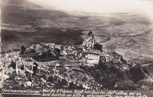 FRANKREICH - Hartmannswillerkopf, Monument National Mark, Foto Postkarte 1932