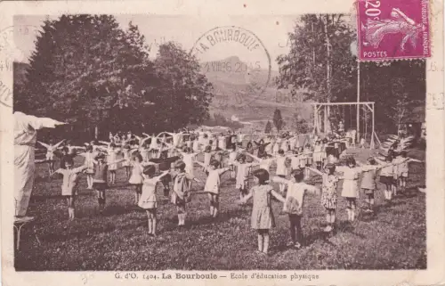 FRANKREICH - La Bourboule, Ecole d'Education Physique, Postkarte 1936