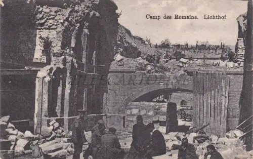 FRANKREICH - Saint Mihiel, Camp des Romains, Lichthof, Postkarte 1917 WWI Feldpost 