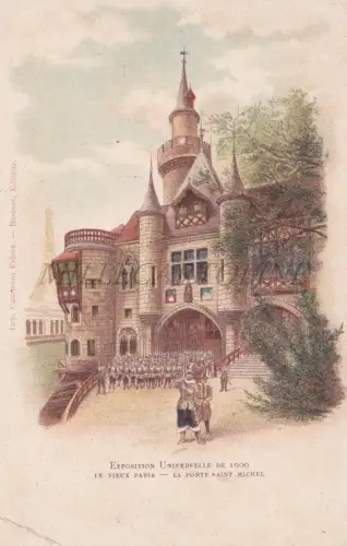 FRANKREICH - Paris, Weltausstellung 1900, Porte St Michel, Postkarte