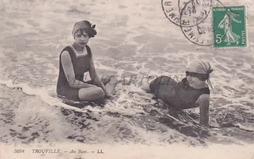 FRANKREICH - Trouville, Au Bain, Postkarte