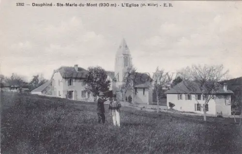 FRANKREICH - Ste Marie du Mont, Dauphiné, L'Eglise, Postkarte