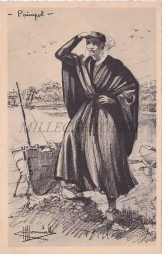 FRANKREICH - Paimpol, Typen et Costumes, Charles Homualk, Postkarte