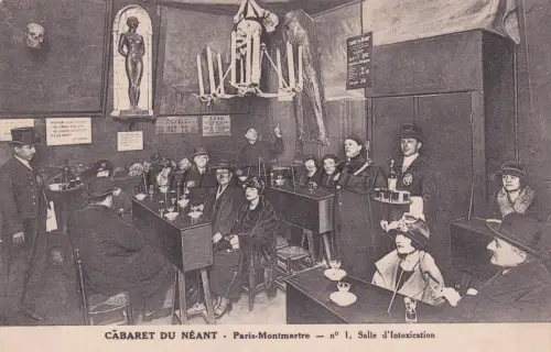 FRANKREICH - Paris, Cabaret du Neant, Salle d'Intoxication, Postkarte
