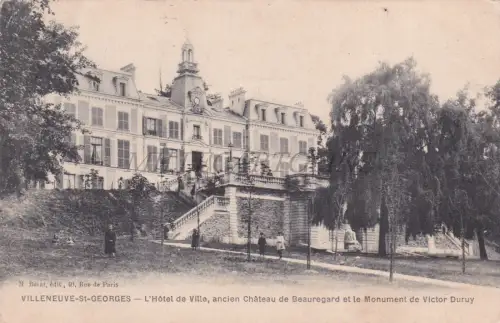 FRANKREICH - Villeneuve St Georges, Hotel de la Ville, Chateau, Postkarte 1909