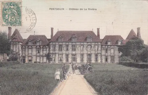 FRANKREICH - Pontgouin, Chateau de la Riviere, Postkarte