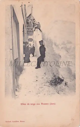 FRANKREICH - Rousses, Schneeeffekte, Postkarte 1908