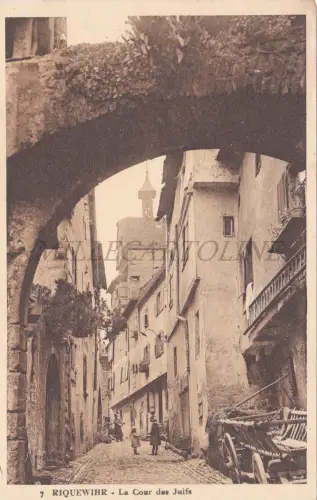 FRANKREICH - Riquewihr, La Cour des Juifs, Postkarte