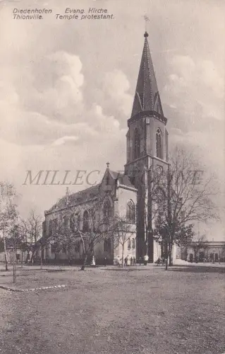FRANKREICH - Thionville, Tempel Protestantisch, Postkarte