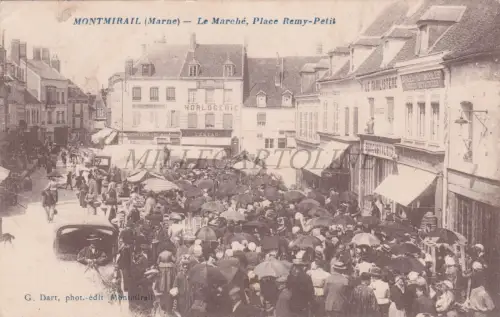FRANKREICH - Montmirail, Le Marché, Place Remy-Petit, Postkarte